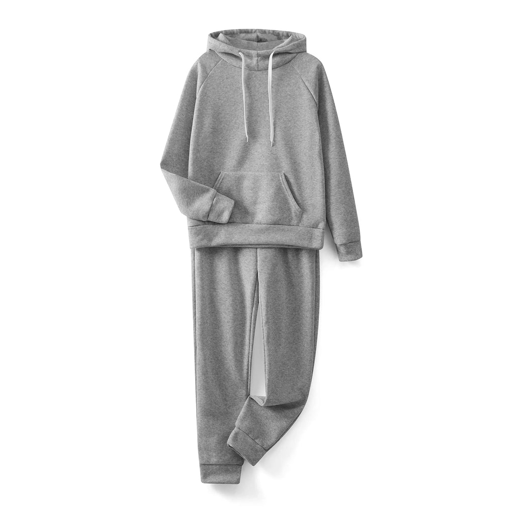 Women's Winter Running Tracksuit Set - Hooded Top & Trousers | Stravix