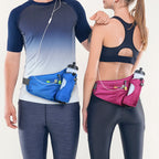 Running Waist Bag with Water Bottle Holder - Hydration Belt for Training and Cycling