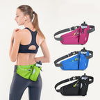Running Waist Bag with Water Bottle Holder - Hydration Belt for Training and Cycling